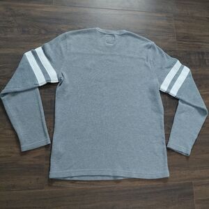 Abercrombie & Fitch Thermal Waffle Knit Long Sleeve Shirt - Size Medium - Moose